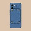 Jeans Texture Mobile Phone Case for VIVO V60 V50 V40 V30 V29 V27 V25 V23 Pro Lite 5G Colorful Printing Cover Luxury Cover Pretty