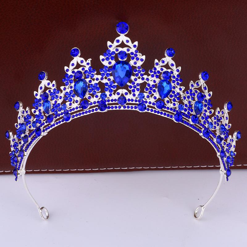 Bridal Crown Headdress Luxury Queen Hairband Wedding Alloy Rhinestone Hair Accessory Crown