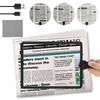 Freihändige Lupe 5X Dimmbare Hals-Tragelupe Quadratische LED-Lupe Ganzseitige Buchleselupe