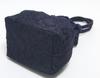 Hasegawa Lace Drawstring Bag with Handle, for Kimono and Yukata, Made In Japan (Navy)