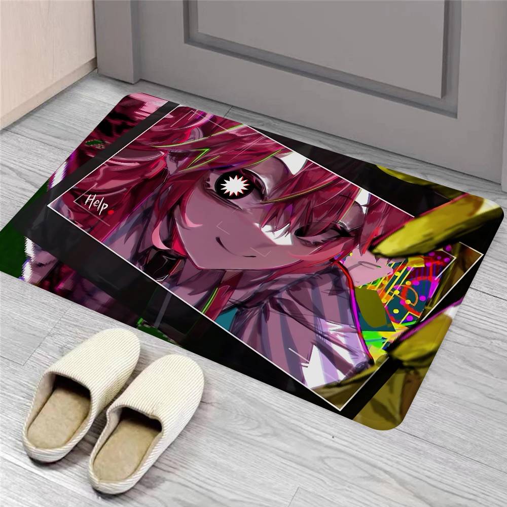 Vocaloid K-Kasane T-Teto Floor Mat INS Style Soft Bedroom Floor House Laundry Room Mat Anti-skid Household Carpets