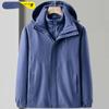 White Duck Down Detachable Three-in-one Jacket for Men, Windproof, Waterproof and Warm, Self-driving Camping and Mountaineering Clothing