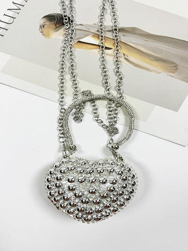 2025 Fashion Heart-shaped Mini Shoulder Bag for Women - Evening Banquet Handbag