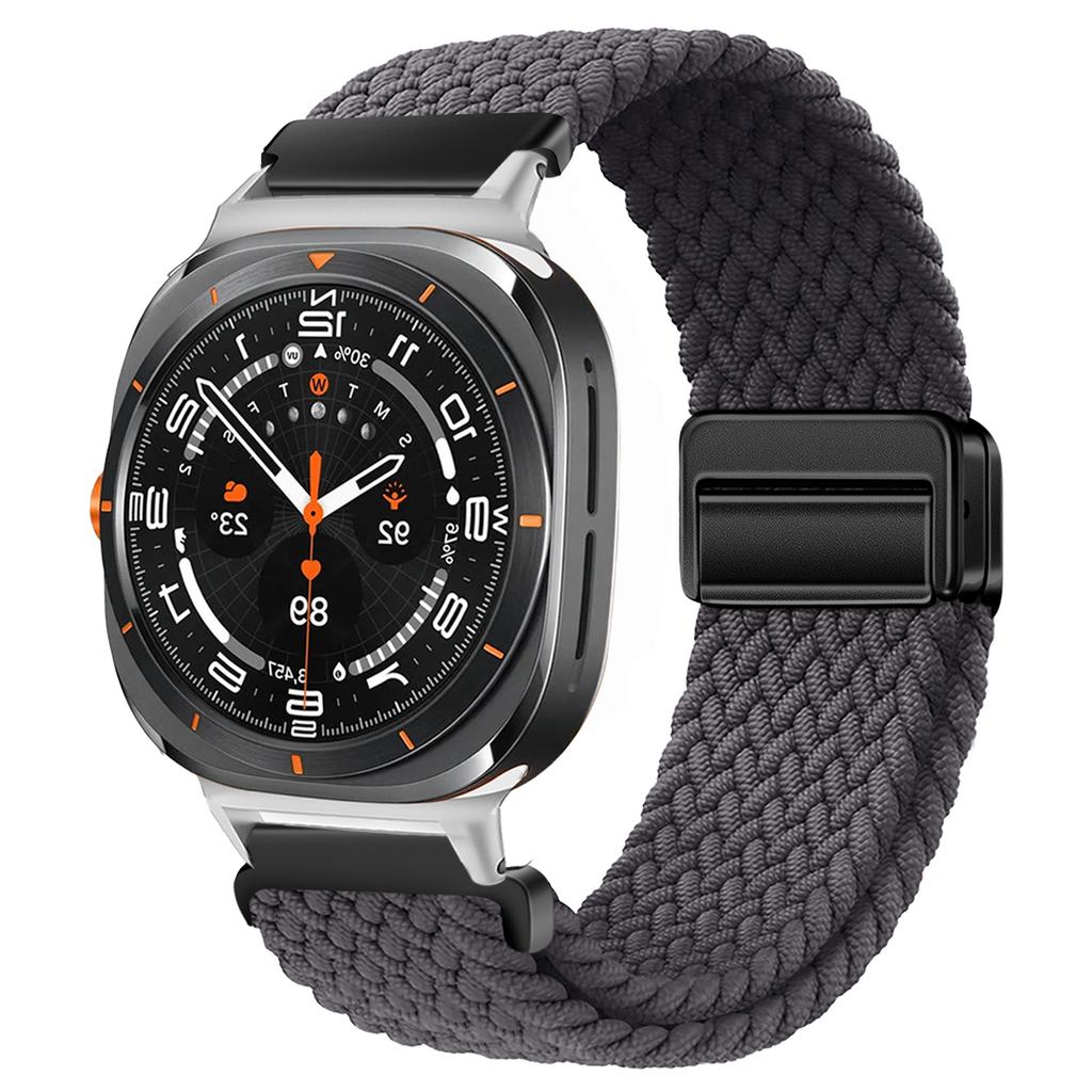 For Samsung Galaxy Watch Ultra Strap 47mm Accessories Magnetic Nylon Braided sport Bracelet Correa Galaxy Watch 7 Ultra Band