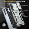 Armor Phone Case For For Samsung Galaxy A56 A36 A26 A16 A06 A55 A35 A25 A15 A17 A07 Slid Camera Protect Magnetic Ring Stand Cover