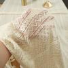 Elegant Pastoral Cotton-Linen Lace Tablecloth: Artistic, Dustproof, Non-Slip, Heat-Resistant, Hollow Design