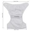 3PCS Cloth Diaper Strong Water Absorption Baby Nappy Adjustable Baby Cloth Diaper Without Side Leakage