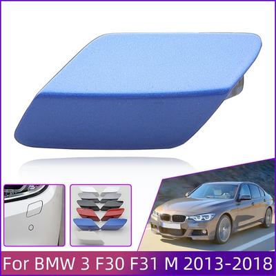 Headlight Washer Nozzle Cover For BMW 320 323 325 328 F30 F31 M-Sport 2013-2018 Paint Sprayer Shell Lid Washer Jet Cap Auto Part