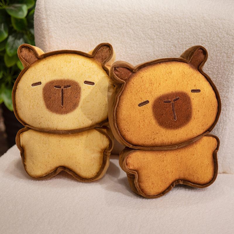 Cartoon Cute Toast Capybara Doll Kapibala Plush Toy Bread Biscuit Doll Children's Gift Doll