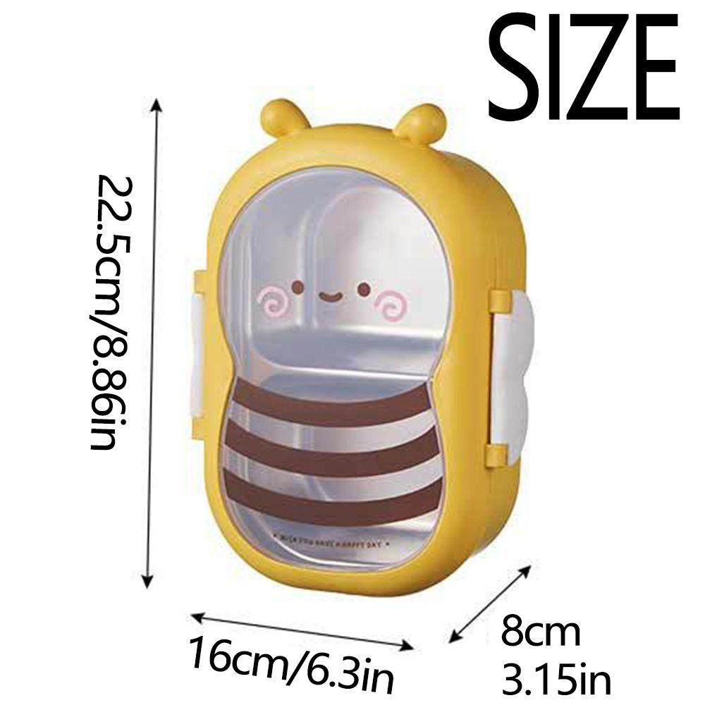 Cute Divides Lunch Box Portable Breakfast Boxes Multifunctional Lunch Container  Outdoor