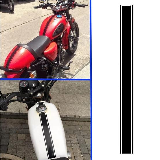 1pc Universal Motorcycle Body Slim Strip Sticker Motorcycle Tank Decorative Strip Motorcycle Badge Decal Motorbike Accessories