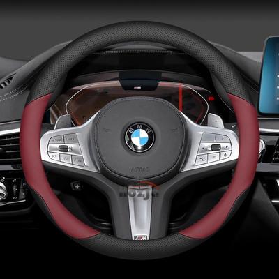 Leather Car Steering Wheel Cover for X1 X3 X5 X6 X7 U11 F30 F34 F10 F20 G20 G30 G01 G02 G05 F15 F16 1 2 3 5 7 8 Series G11