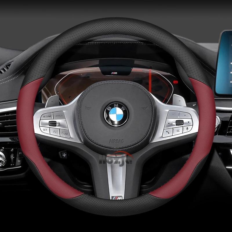 Kfwhl7 Leather Car Steering Wheel Cover for BMW X1 X3 X5 X6 X7 U11 F30 F34 F10 F20 G20 G30 G01 G02 G05 F15 F16 1 2 3 5 7 8 Series G11