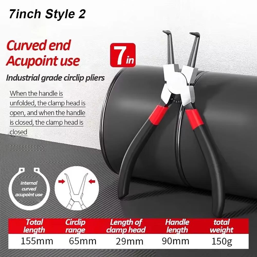 1Pcs 5/7/9inch Straight Tip Pliers  for Removing Installing Puller Locking Rings Shafts