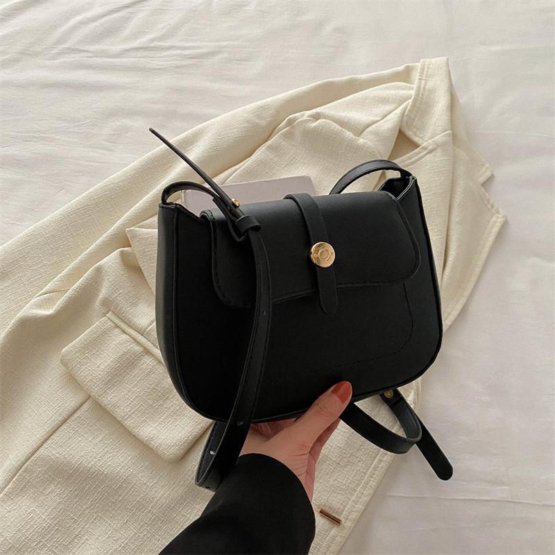 Popular Vintage Shoulder Bag With Street Style Element Stitching Line For Daily Match