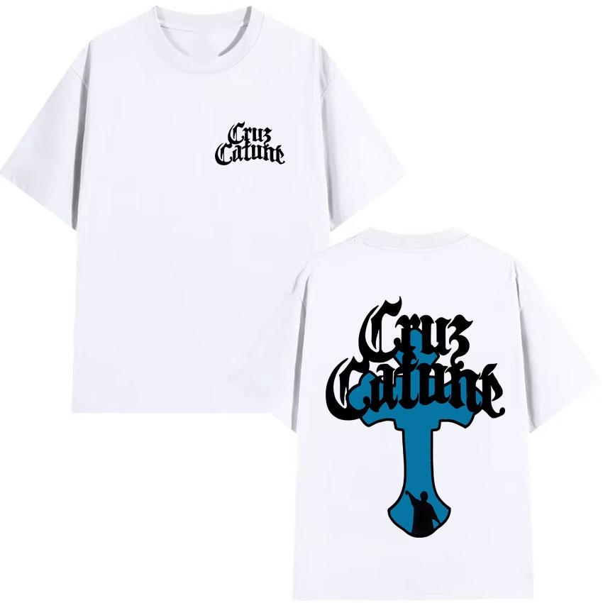 

Streetwear Pattern Print Cruz Cafune Me Muevo Con Dies New Album Tour 2026 Summer Merch Casual Tshirt Unisex Women Cotton Tshirt S