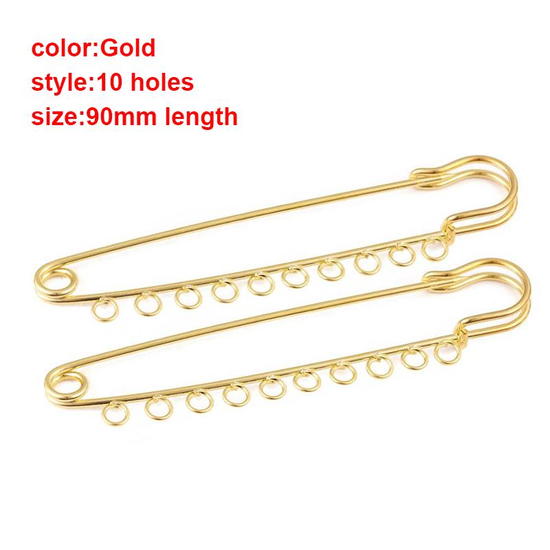 Louleur High Quality Big Large Long Wedding Brooch Safety Pins Needles for Women DIY Brooch Pins Jewelry Making Findings