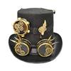 Steampunk Hat Steampunk Traveler Hat Gothic Punk Top Hat With Detachable Goggles