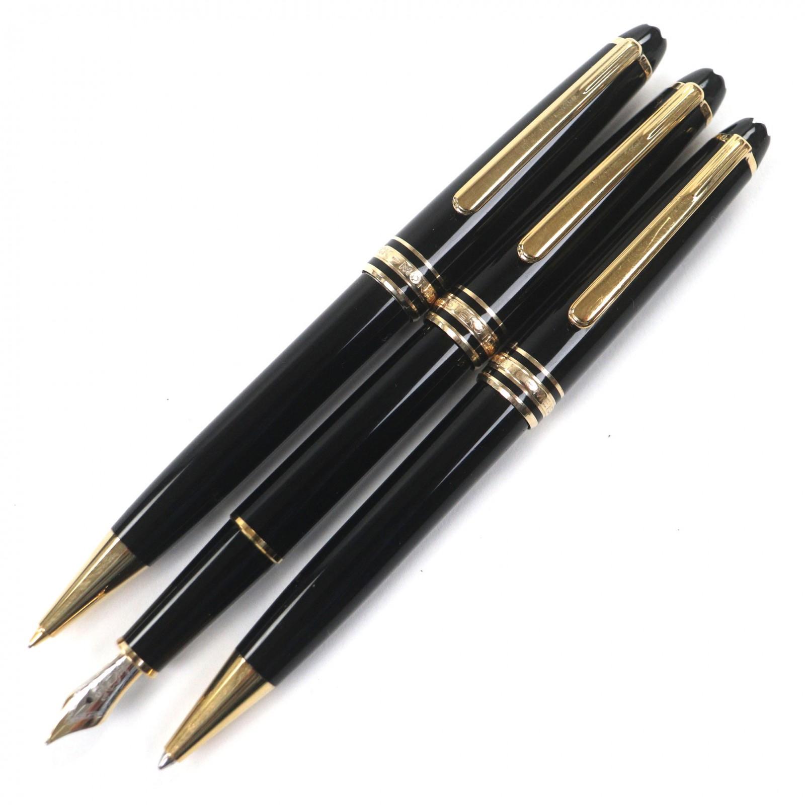 

Дуже гарна перова ручка MONTBLANC Meisterstück Classic Чорна з золотом 14K чоловіча Вживана