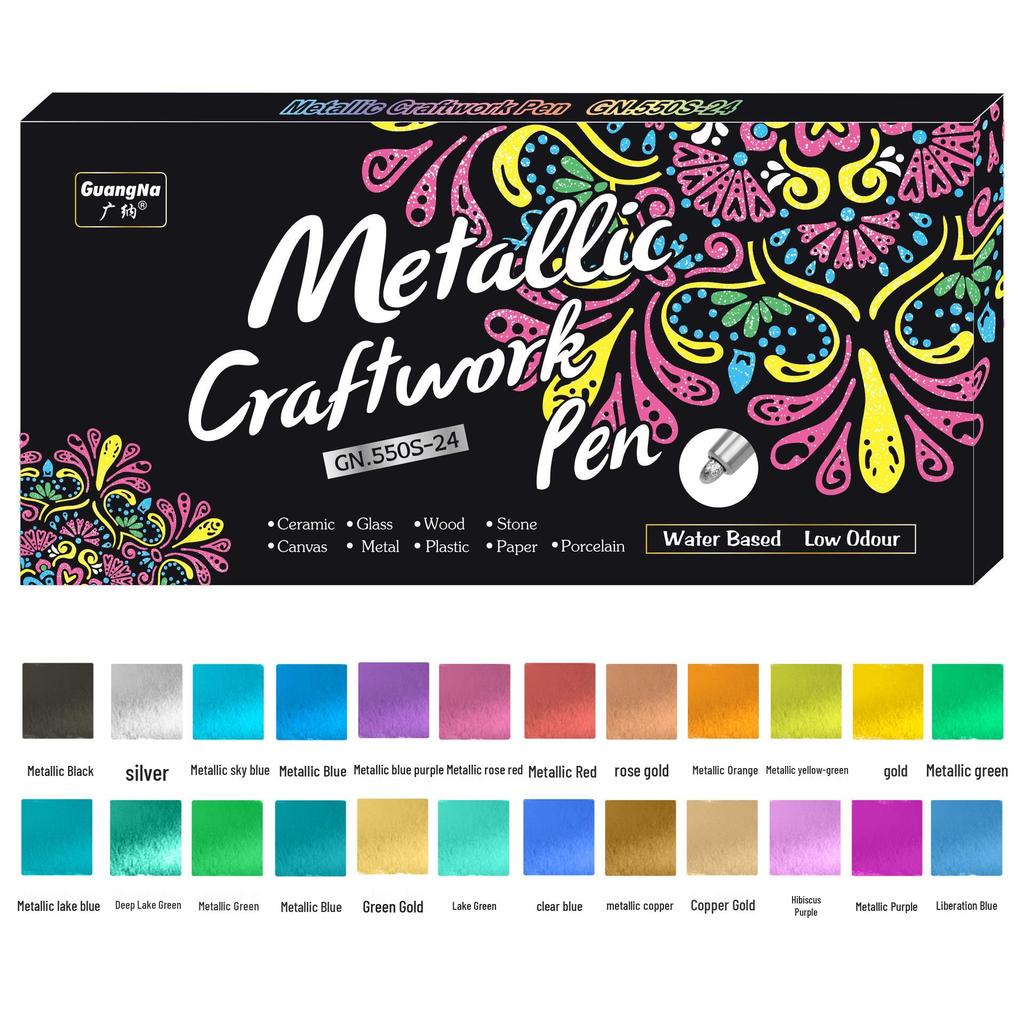 Guan Na 550 Metalické Voděodolné DIY Řemeslné a Doodle Pero na Karty