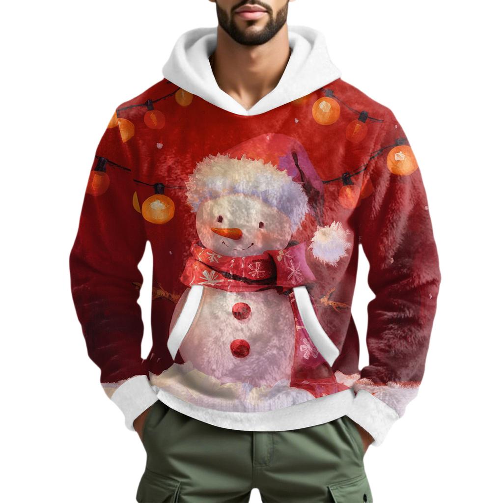 Men's  Leisure  Fashion  Half  Zipper  Hooded  Hood  Long  Sleeves  Hoodie