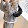 Women's new trendy shoulder bag, armpit bag, mthly tooth bag, solid color handbag, fashiable versatile bag