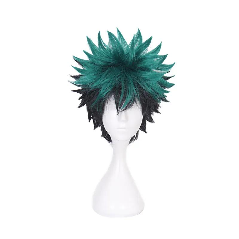 Meine Academia Cosplay Perücke Izuku Midoriya Perücke Boku No Academia/Academy Cosplay Haare Izuku Midoriya Deku Perücke Haarnetz