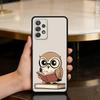 C-Cute A-Animal O-Owl Phone Case For Samsung Galaxy A73,A72,A71,A70,A53,A52,A51,Soft Silicone Black Cover