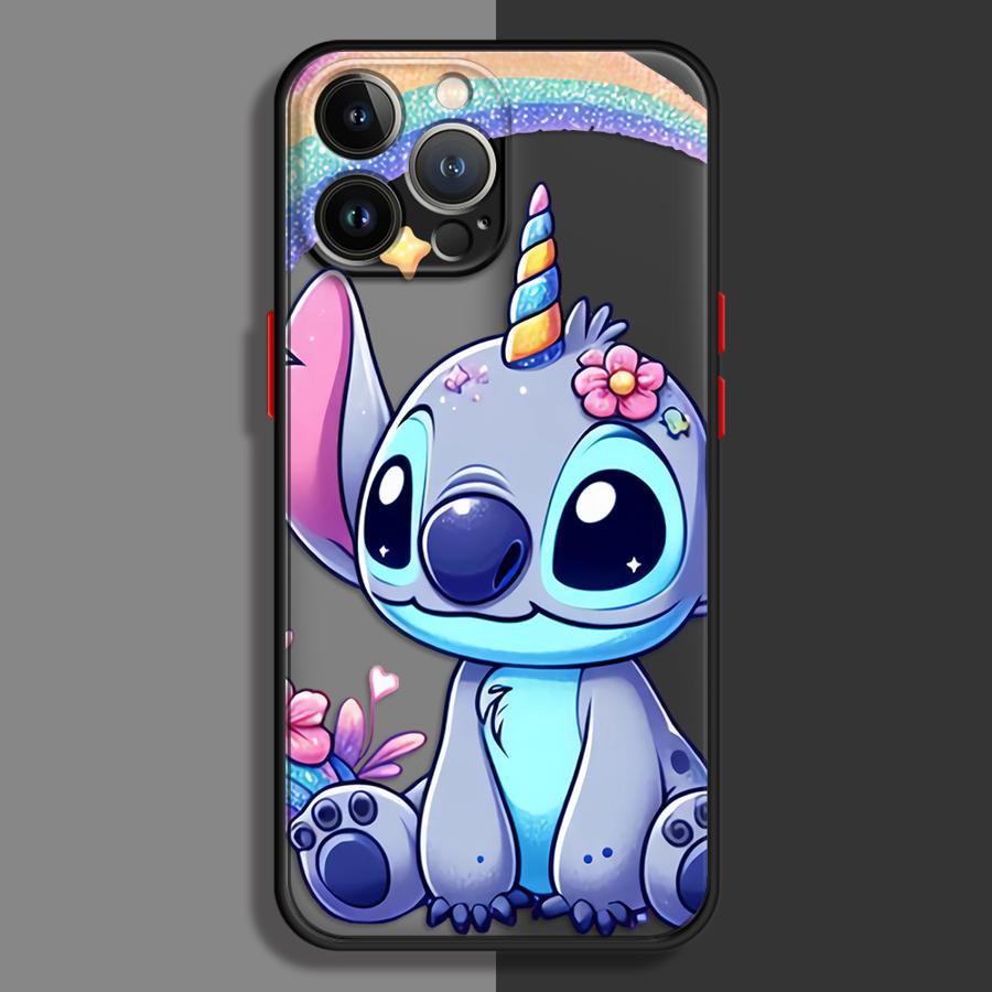 Case for iPhone 17 Pro Max 17e 7 8 SE Air XS XR 15 16 Plus 14 11 12 13 Mini Back Phone Cover Cartoon Stitch