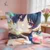 Wanderer Genshin Impact Cushion Cover Square Short Plush Pillow Case Living Room Sofa Home Decor Funda X
