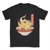 Awesome Final Fantasy Fat Chocobo Ramen T-Shirt Men Round Collar Cotton T Shirts Short Sleeve Tee Shirt Birthday Gift Tops