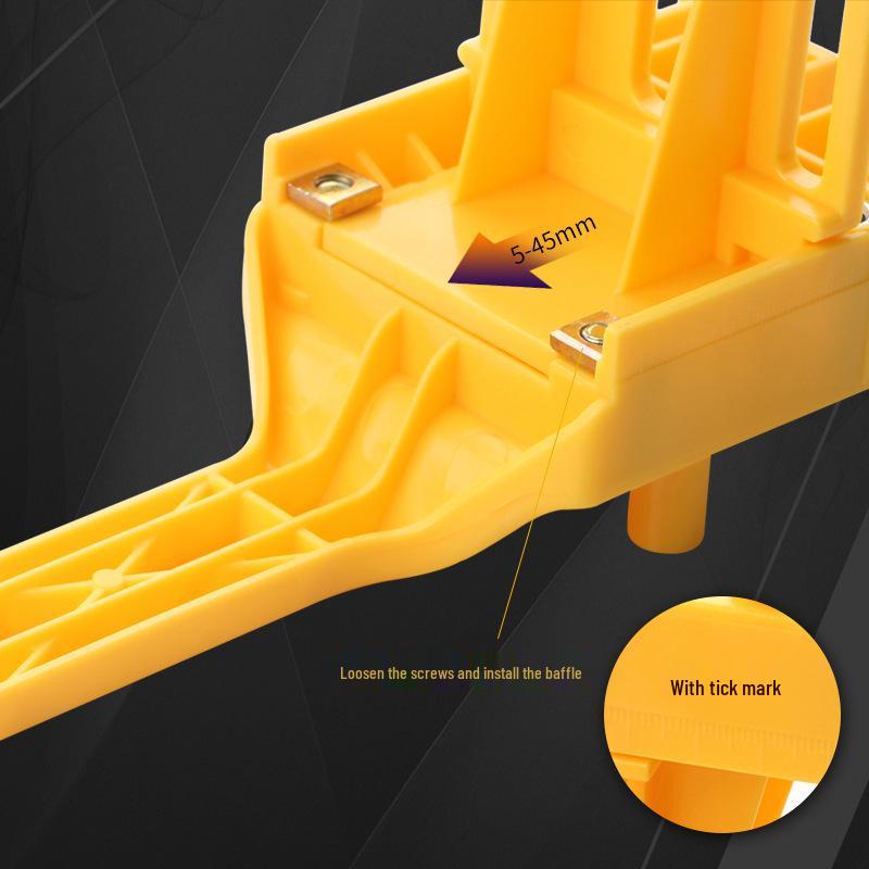 Wooden Board Drilling Locator: Straight & Round Hole Punch for DIY Wood Tenon Splicing