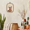 Nvucamd Vintage Western Cowgirl Wall Art Decor Framed, Preppy Western Octagon Canvas Prints Wall Art, Rustic Country Floral Cowgirl Boots Hanging