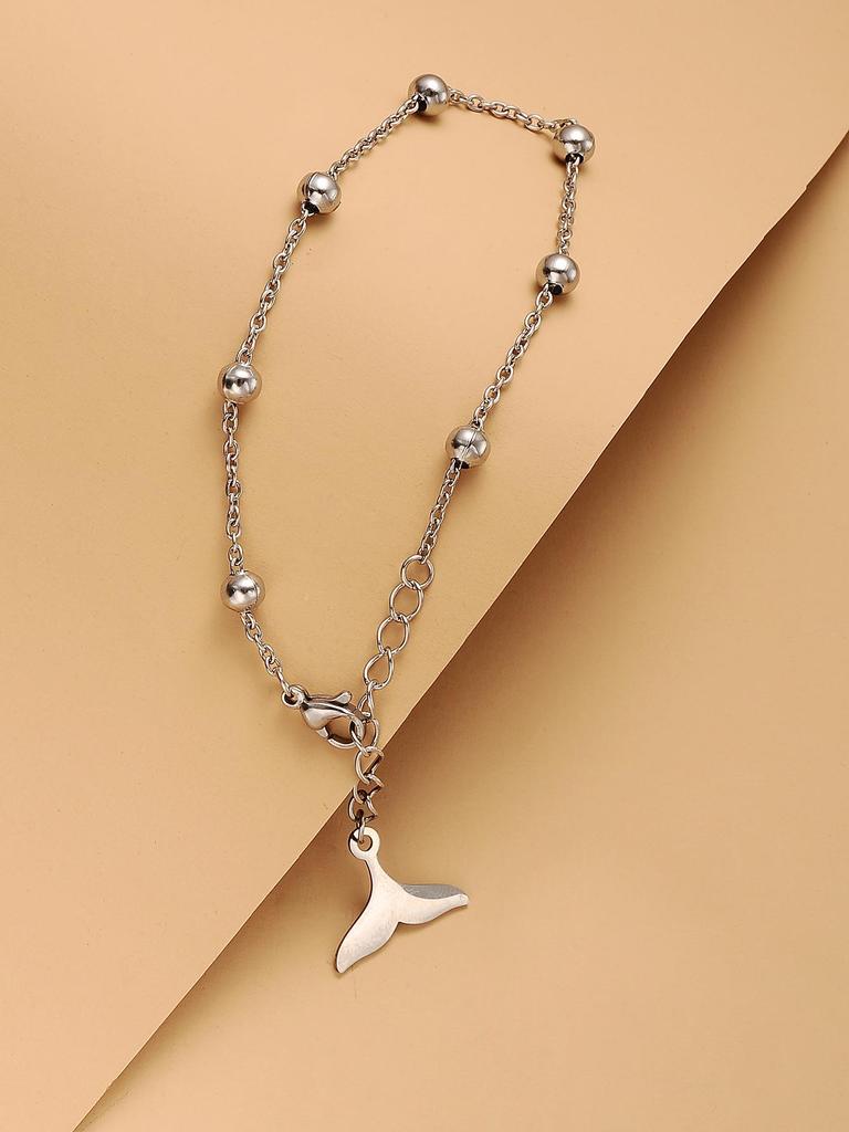Simple Dolphin Tail Chain Bracelet - Popular Jewelry