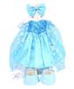 Teddy Bear Online Alice and ShellieMay Costume from Frozen Kingdom for Small Size and Store Dress-Up (No Body) (Elsa ShellieMay)