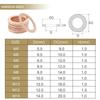 100-400PCS Copper Washer Gasket Nut And Bolt Set Flat Ring Seal Assortment Kit With Box M4/M5/M6/M8/M10/M12/M14 For Sump Plugs