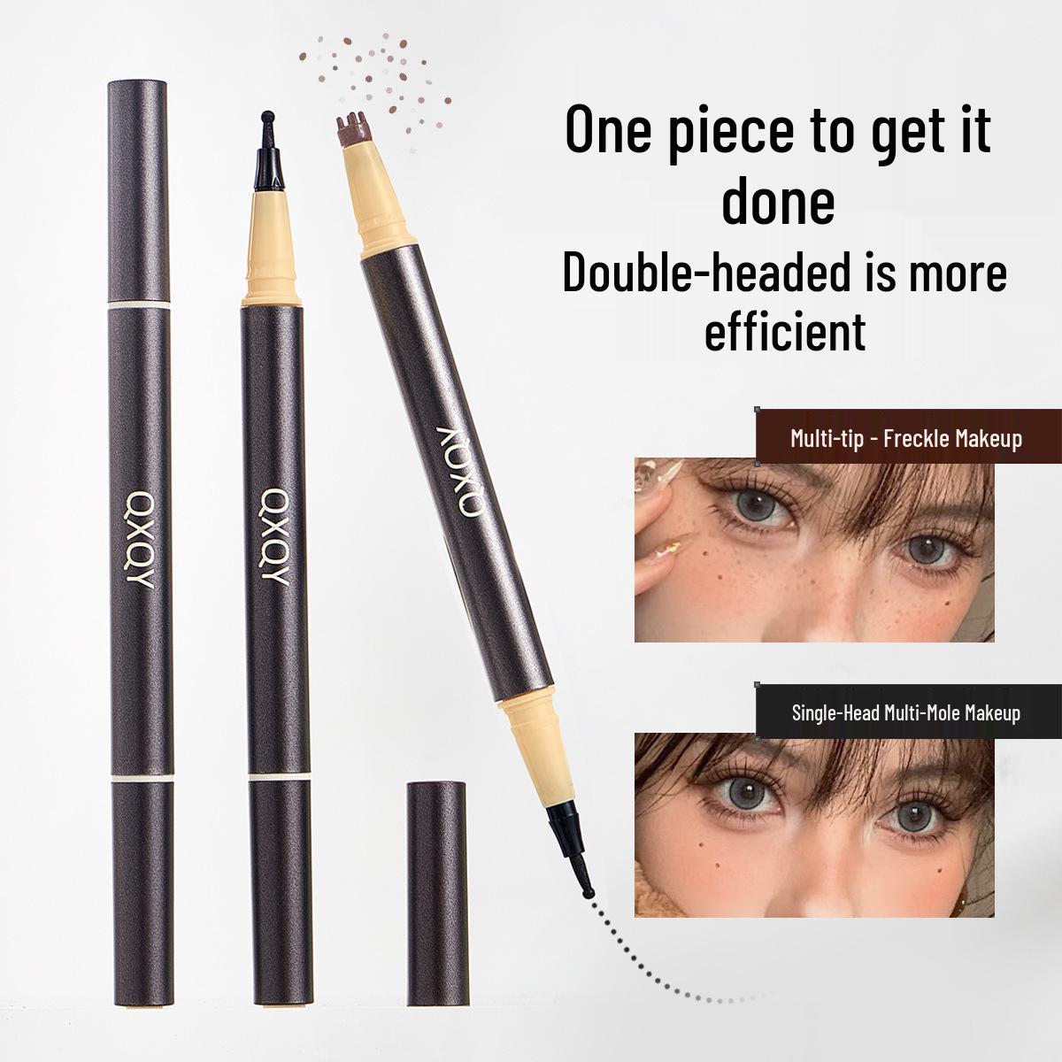 Двусторонний консилер-карандаш QXQY от веснушек и пятен - Водостойкий, Стойкий, Не размазывающийся для уголков глаз и родинок.