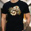 T-Shirt Men Opossums Playing Banjo Motif Cotton Size S To 5XL