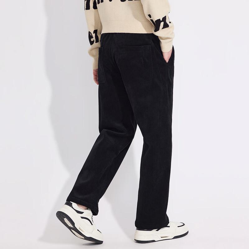 Mark Fairwhale Men's Corduroy Fleece-Lined Loose Long Pants