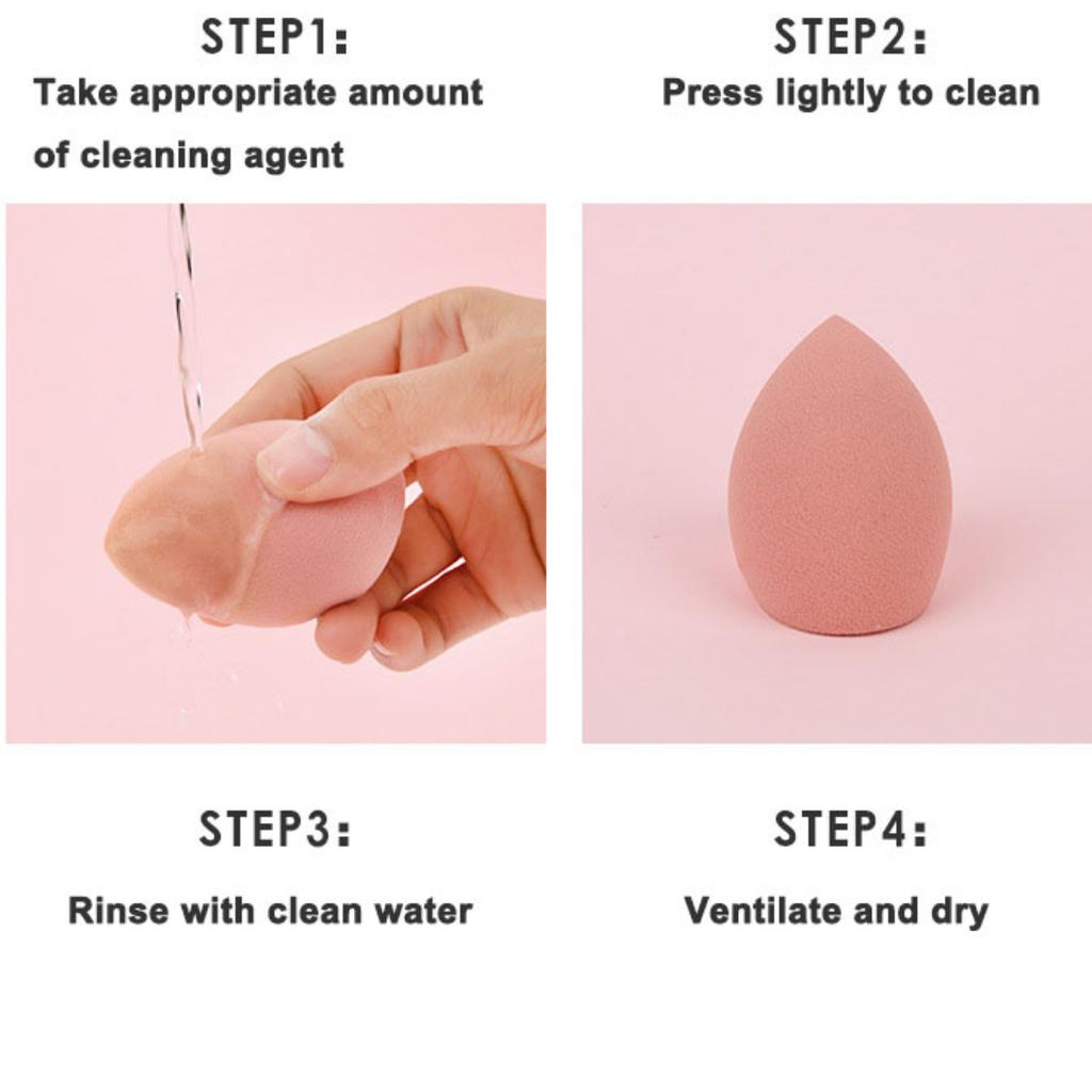 4pcs/bag Fashion Make Up Blender Cosmetic Puff Makeup Sponge Foundation Powder Sponge Beauty Tool Makeup Tool Accessories