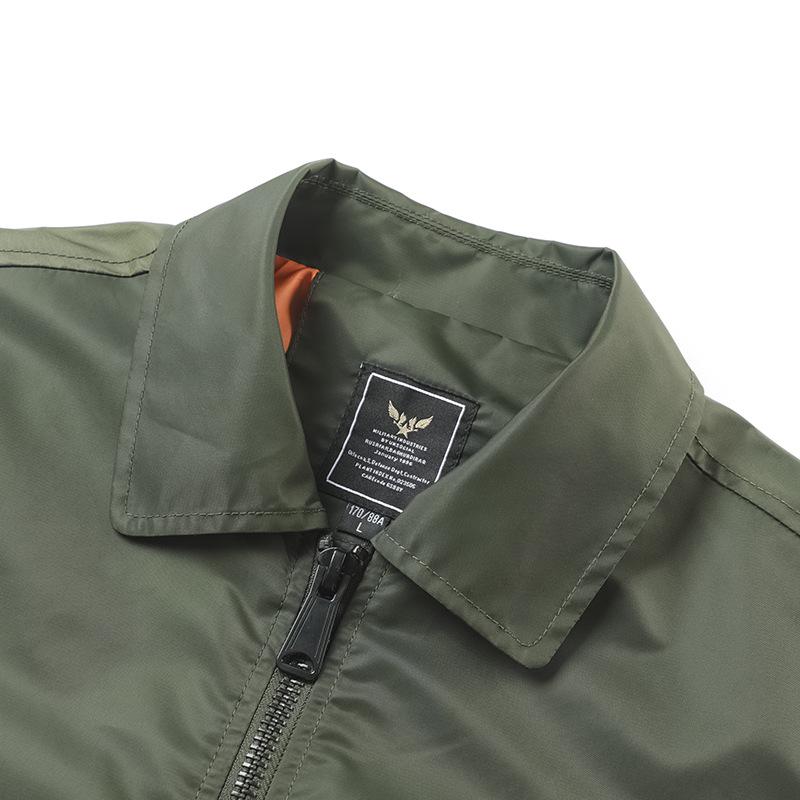 Men's Cross-border MA-1 Air Force Flight Jacket - Casual Lapel Workwear for Spring and Autumn
