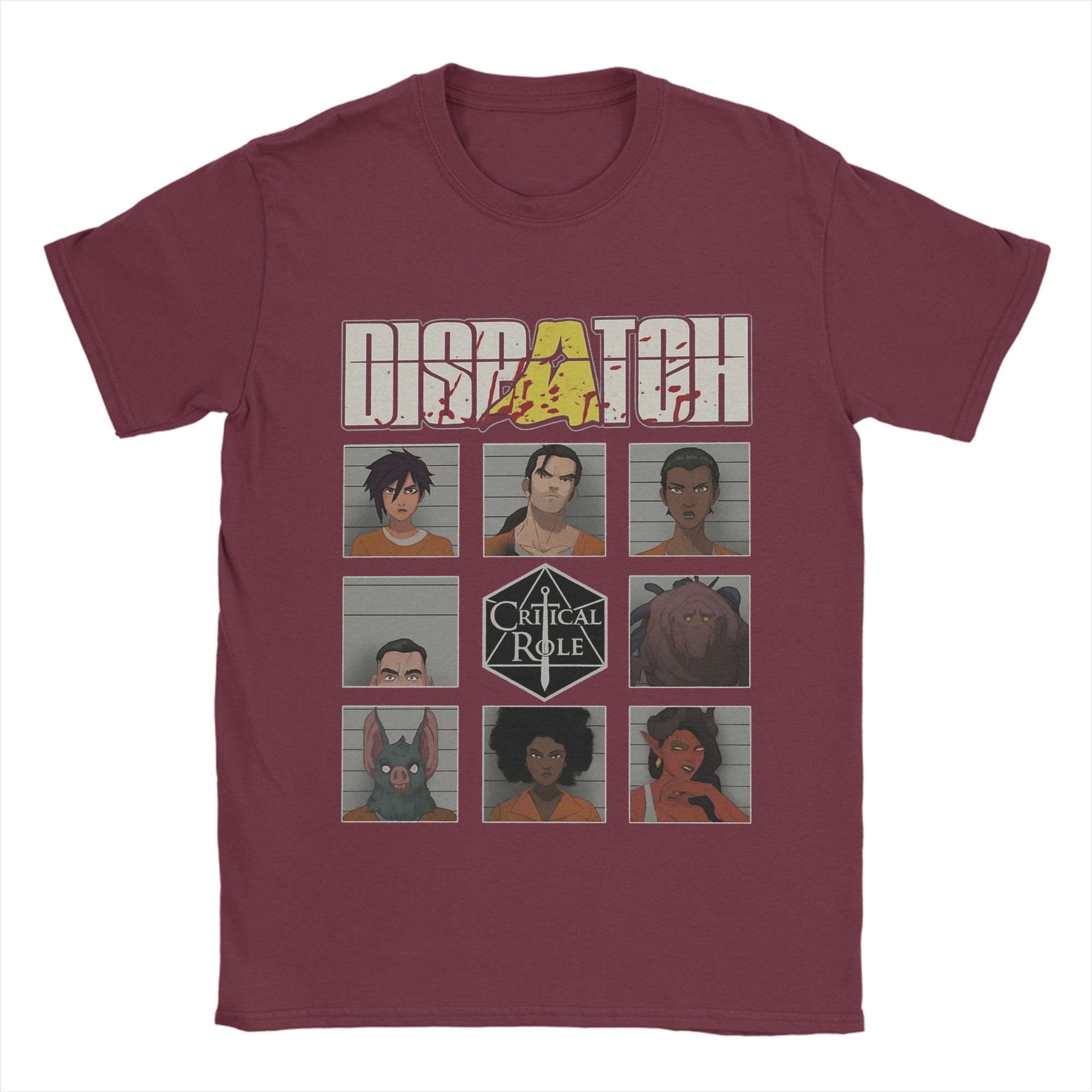 

Вінтажна футболка для чоловіків з грою Dispatch Круглий виріз Чиста бавовна Футболка з коротким рукавом 4XL 5XL 6XL Топи L