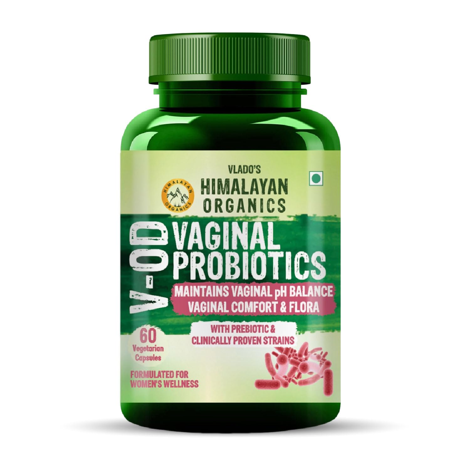 

Vlado s Himalayan Organics Vaginal Probiotics for Women 10 Billion CFU 60 Veg Capsules pH Balance Support