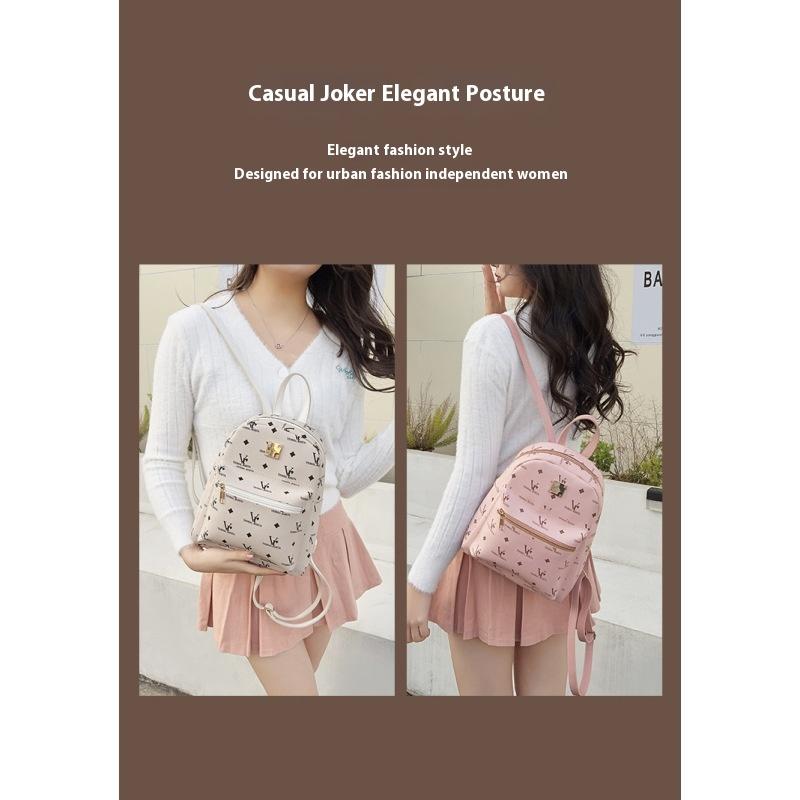 Tooxika Printed Backpack Two-piece Ladies Bag Girls Backpack