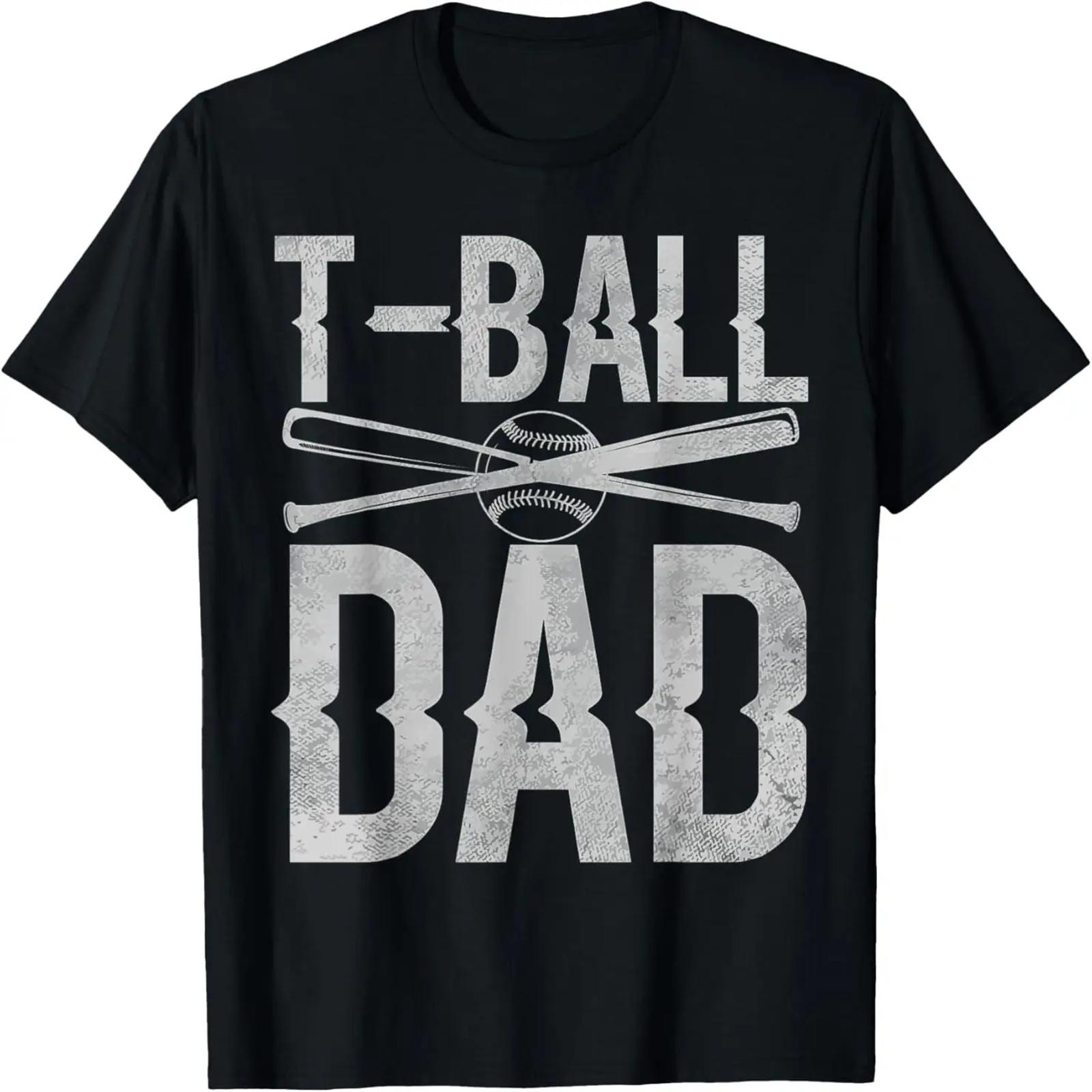 T-Ball Dad TeeBall Tee Fathers Day Baseball T-Shirt S