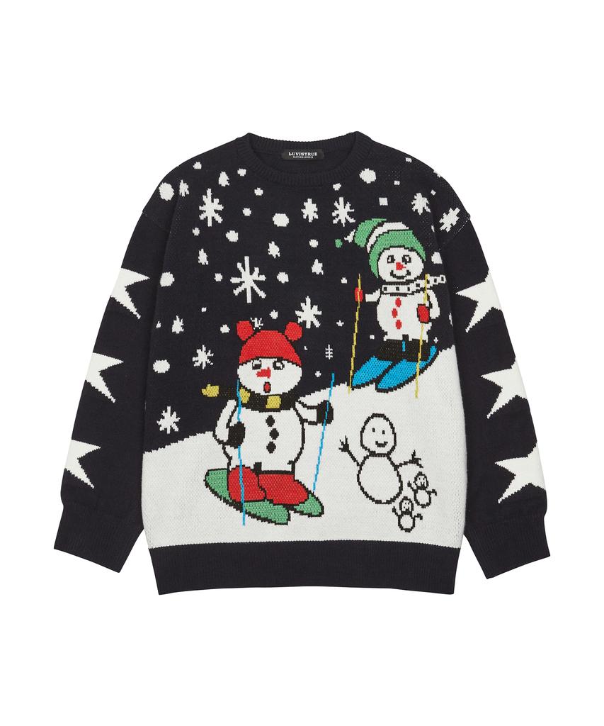 LUVISTRUE Xm Lets Go Skiing Knit(Navy)
