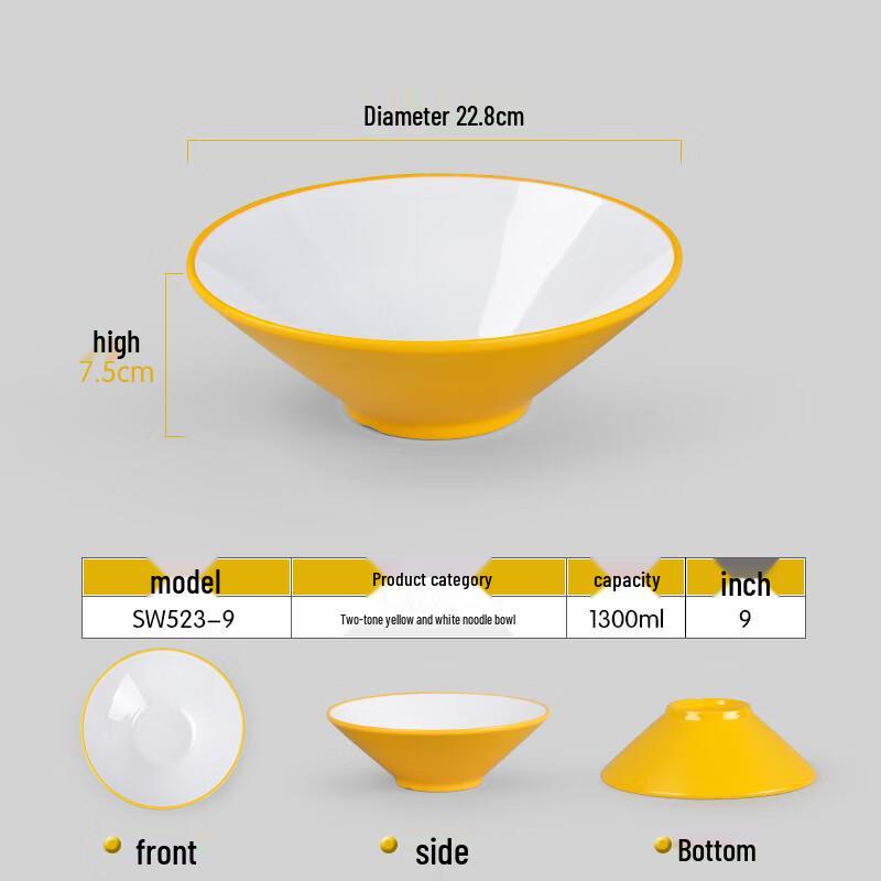 Japanese Style Melamine Noodle Bowl