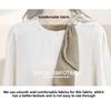 Gentle Collar Bow Tie Shirt for Women, 2026 Spring and Autumn New Style, Color Block Ribbon Design Satin Top