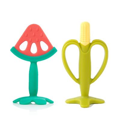 Baby & I Silikon Meyve Diş Kaşıyıcı + Kılıf 2 Parçalı Set Karpuz + Mısır Koreli çocuk oyuncakları