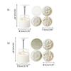 150g/200g Flower Shape Pastry Moulds Mooncake Mold Mooncake Mould Hand Pressure Tool Plastic Material Baking Accessories